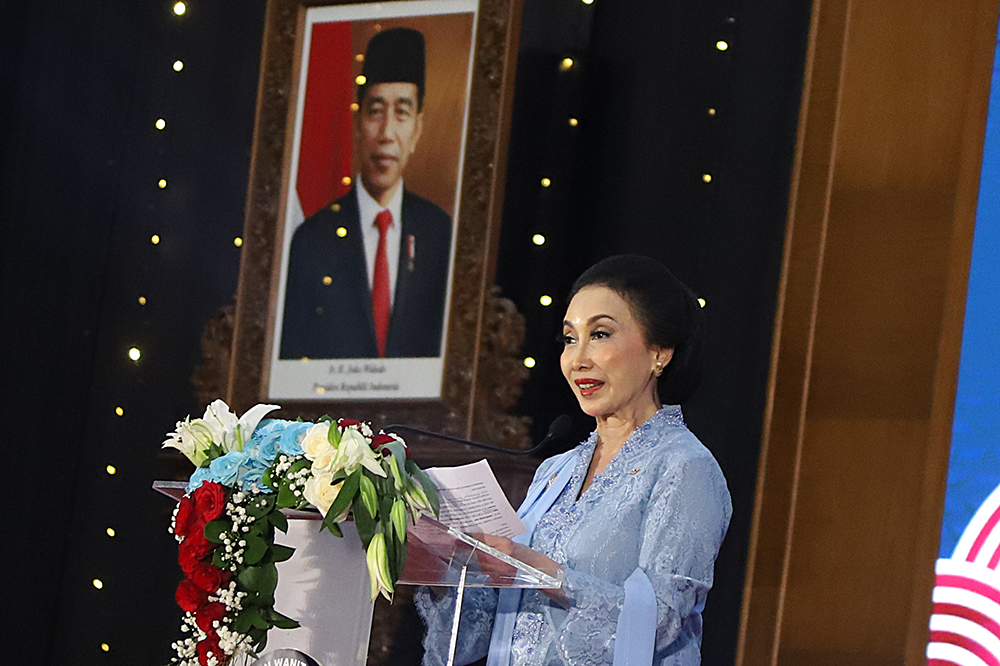 Peresmian Cap Telapak Tangan Wanita Pejuang 45. (BeritaNasional/Elvis Sendouw)