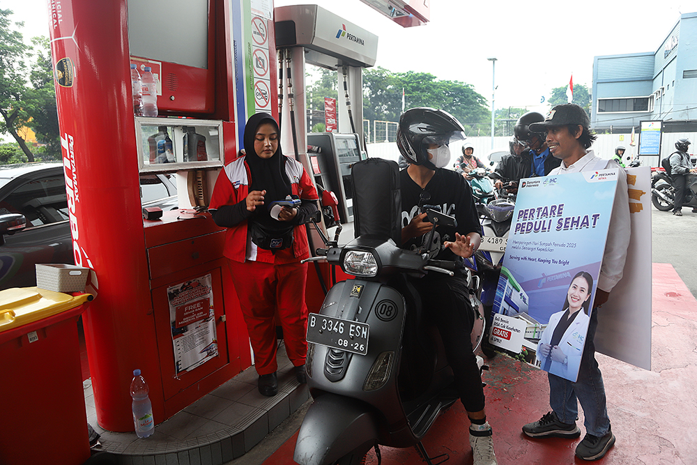 Peringatan Sumpah Pemuda, PT Pertare Bersama IHC RSPP Gelar Cek Kesehatan Gratis PT Pertare bersama  Indonesia Healthcare Corporation Rumah Sakit Pusat Pertamina (IHC RSPP) bertepatan dengan momentum peringatan Sumpah Pemuda, berikan kesehatan gratis. (BeritaNasional/Elvis Sendouw)
