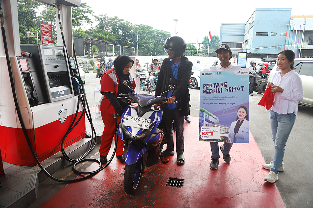 Peringatan Sumpah Pemuda, PT Pertare Bersama IHC RSPP Gelar Cek Kesehatan Gratis PT Pertare bersama  Indonesia Healthcare Corporation Rumah Sakit Pusat Pertamina (IHC RSPP) bertepatan dengan momentum peringatan Sumpah Pemuda, berikan kesehatan gratis. (BeritaNasional/Elvis Sendouw)