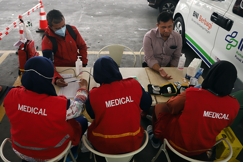 Peringatan Sumpah Pemuda, PT Pertare Bersama IHC RSPP Gelar Cek Kesehatan Gratis PT Pertare bersama  Indonesia Healthcare Corporation Rumah Sakit Pusat Pertamina (IHC RSPP) bertepatan dengan momentum peringatan Sumpah Pemuda, berikan kesehatan gratis. (BeritaNasional/Elvis Sendouw)