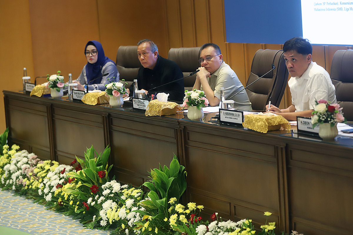 Pimpinan DPR RI terima audiensi perwakilan buruh KASBI. (BeritaNasional/Elvis Sendouw)