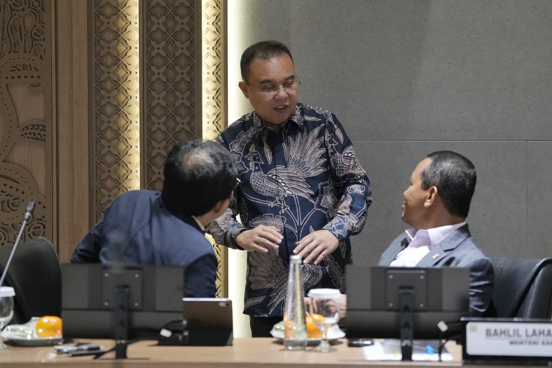 Pimpinan DPR bersama pemerintah gelar rapat koordinasi bahas ekonomi nasional. (BeritaNasional/Elvis Sendouw)