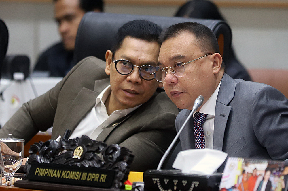 Pimpinan DPR RI menerima audiensi para hakim yang meminta peningkatan kesejahteraan. (BeritaNasional/Elvis Sendouw)