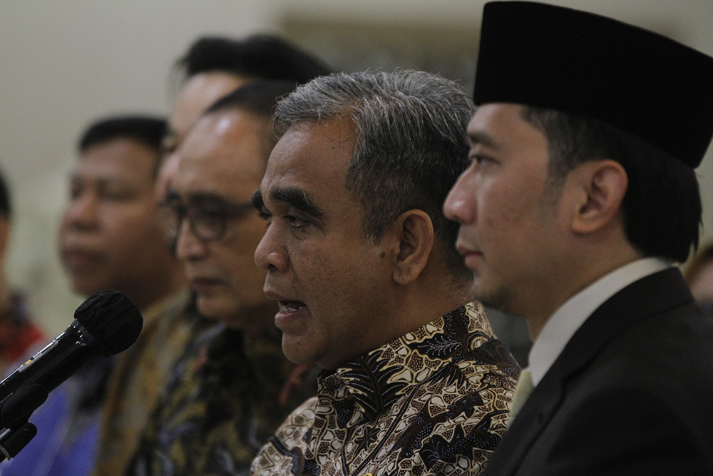 Pimpinan MPR Kunjungi Mahkamah Agung Bahas Konstruksi Hukum Pimpimnan MPR RI saat mengunjungi kantor Mahkamah Agung. (BeritaNasional/Elvis Sendouw/Agus SinPo.id)