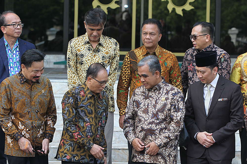 Pimpinan MPR Kunjungi Mahkamah Agung Bahas Konstruksi Hukum Pimpimnan MPR RI saat mengunjungi kantor Mahkamah Agung. (BeritaNasional/Elvis Sendouw/Agus SinPo.id)