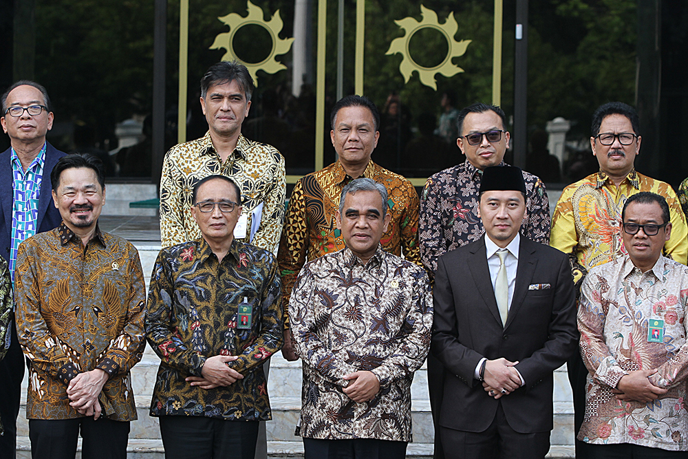 Pimpinan MPR Kunjungi Mahkamah Agung Bahas Konstruksi Hukum Pimpimnan MPR RI saat mengunjungi kantor Mahkamah Agung. (BeritaNasional/Elvis Sendouw/Agus SinPo.id)