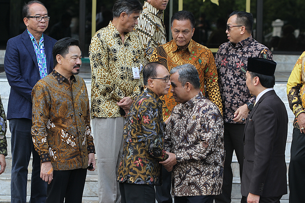 Pimpinan MPR Kunjungi Mahkamah Agung Bahas Konstruksi Hukum Pimpimnan MPR RI saat mengunjungi kantor Mahkamah Agung. (BeritaNasional/Elvis Sendouw/Agus SinPo.id)