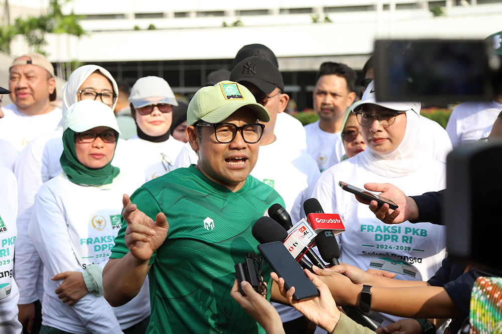 Jalan sehat dan Sekolah Pendidikan Legislatif PKB. (BeritaNasional/Elvis Sendouw)