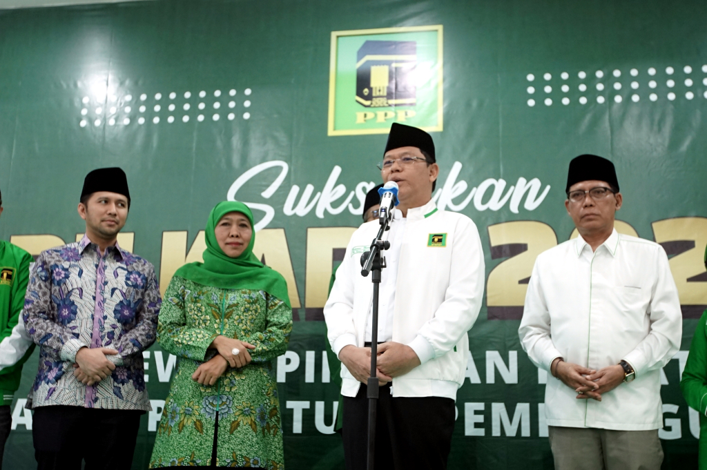 PPP resmi usung Khofifah Indar Parawansa dan Emil Elestianto Dardak. (BeritaNasional/HO/Elvis Sendouw)