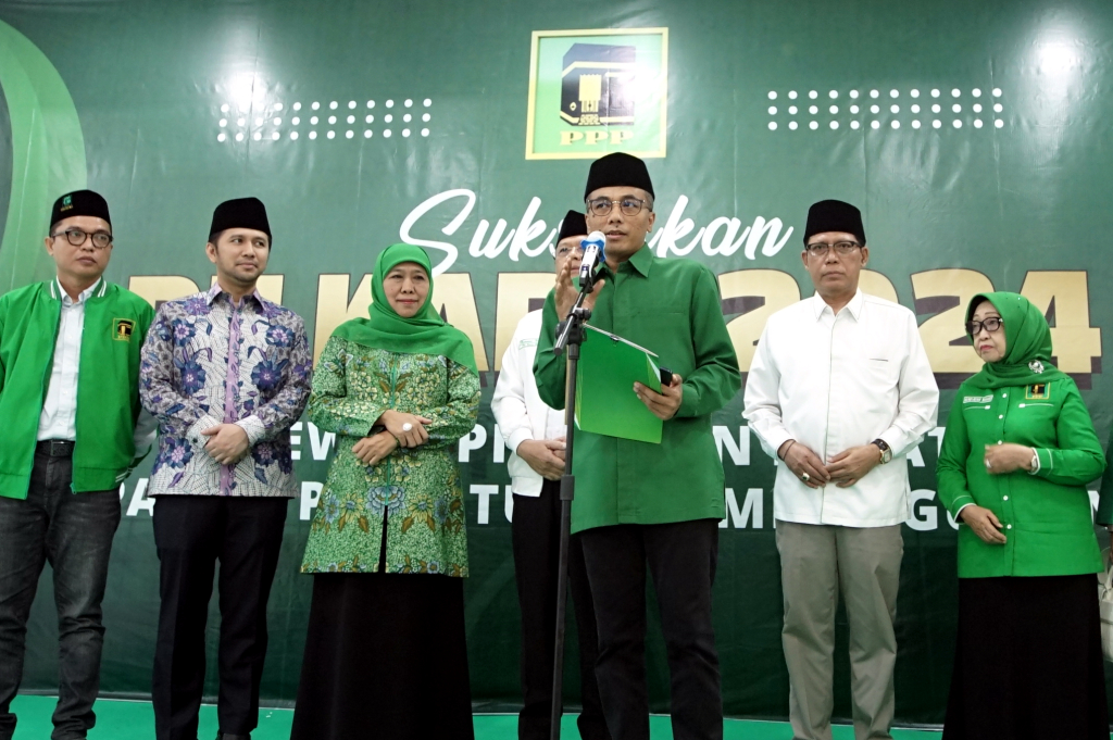 PPP resmi usung Khofifah Indar Parawansa dan Emil Elestianto Dardak. (BeritaNasional/HO/Elvis Sendouw)