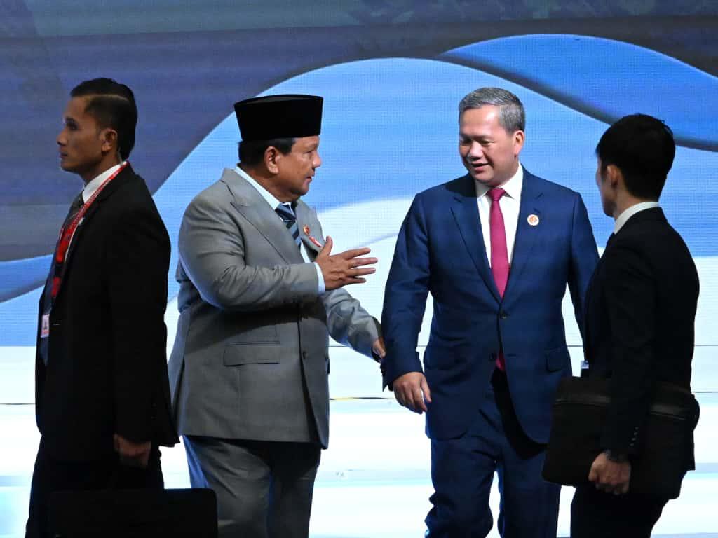 Presiden Prabowo: ASEAN–Jepang Adalah Jangkar Perdamaian dan Stabilitas Indo-Pasifik Presiden Republik Indonesia Prabowo Subianto menghadiri Konferensi Tingkat Tinggi (KTT) ke-28 ASEAN–Jepang yang digelar di Kuala Lumpur Convention Centre (KLCC), Malaysia.  (BeritaNasional/Elvis/HO Kris - Biro Pers Sekretariat Presiden)