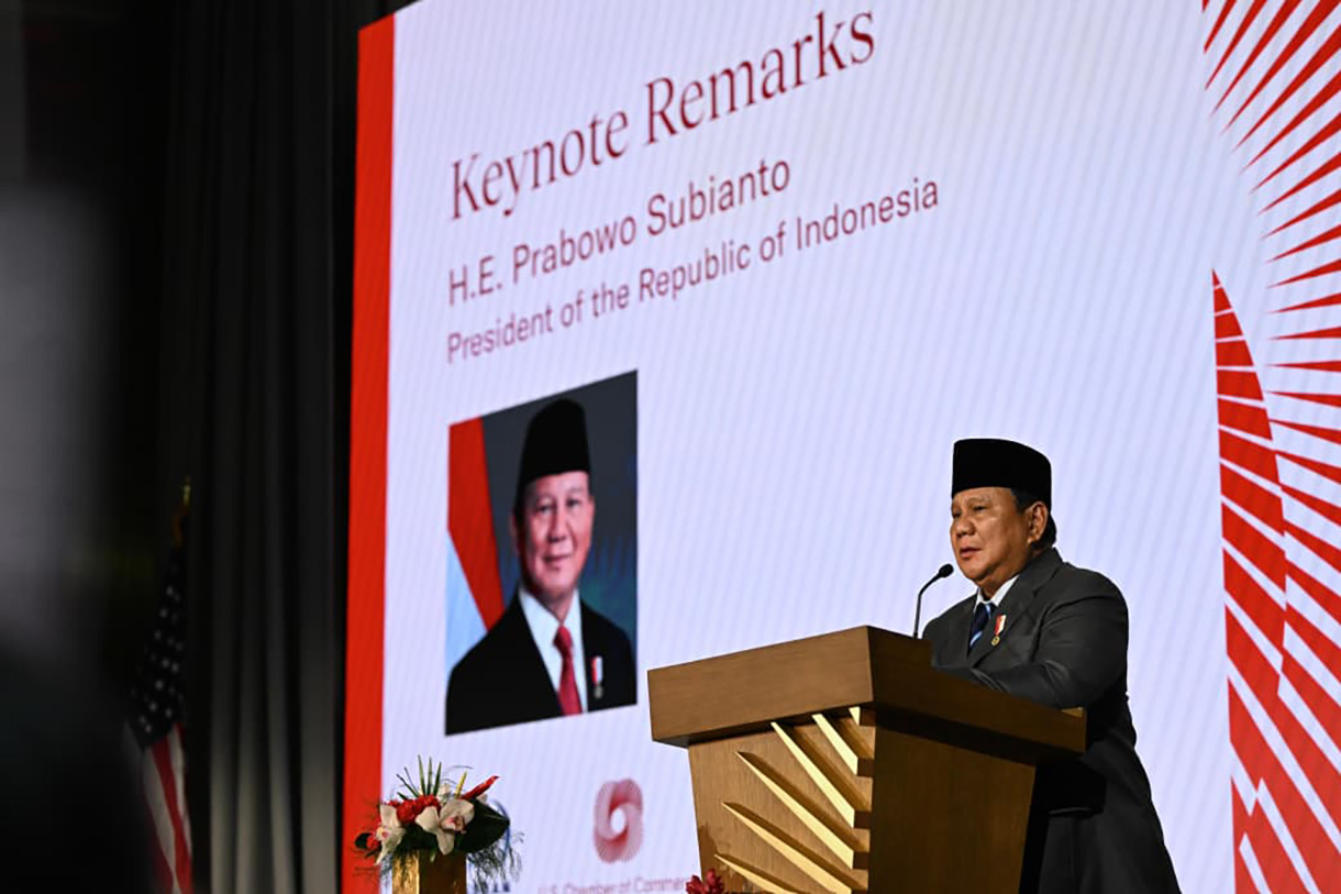Suasana Bussines Summit yang dihadiri Presiden Prabowo Subianto di Washington DC, Amerika Serikat, Rabu (18/2/2026). (Biropers)