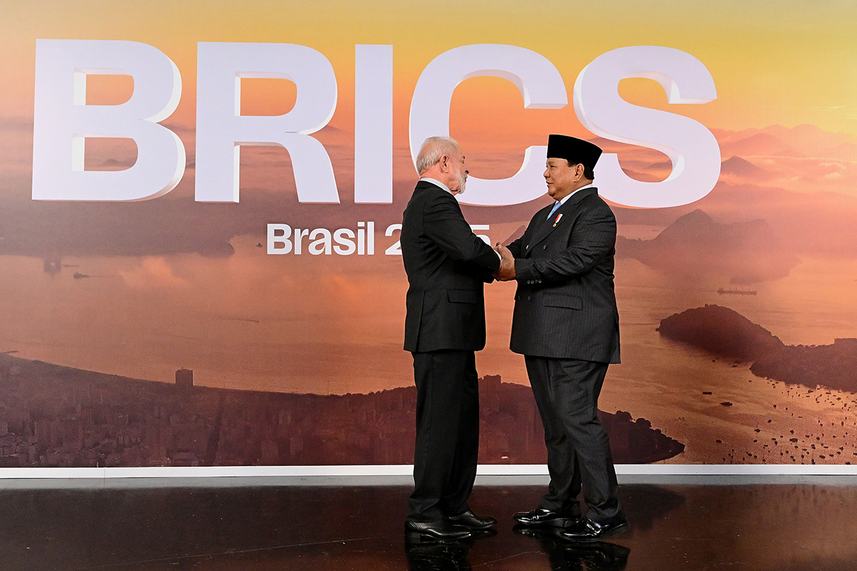 Presiden Prabowo Hadiri KTT BRICS 2025 di Rio de Janeiro Presiden Republik Indonesia, Prabowo Subianto menghadiri Konferensi Tingkat Tinggi (KTT) BRICS 2025 yang digelar pada Minggu, 6 Juli 2025, di Museum of Modern Art (MAM), Rio de Janeiro, Brasil. (Biropers)