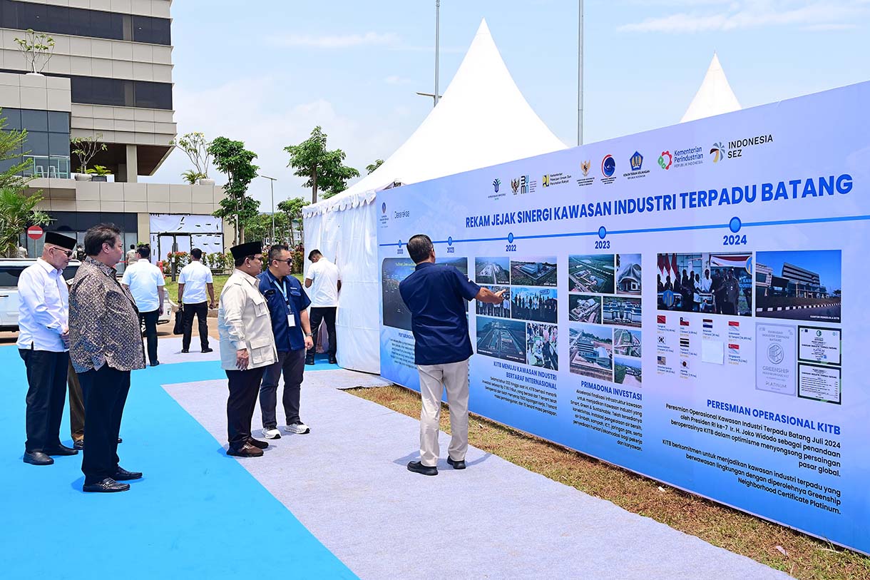 Presiden Prabowo Subianto meresmikan Kawasan Ekonomi Khusus (KEK) Industropolis Batang di Kabupaten Batang, Provinsi Jawa Tengah, Kamis (20/3/2025).  (Foto: Muchlis Jr - Biro Pers Sekretariat Presiden)