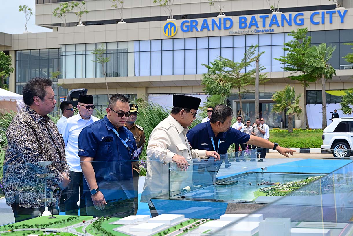 Presiden Prabowo Subianto meresmikan Kawasan Ekonomi Khusus (KEK) Industropolis Batang di Kabupaten Batang, Provinsi Jawa Tengah, Kamis (20/3/2025).  (Foto: Muchlis Jr - Biro Pers Sekretariat Presiden)