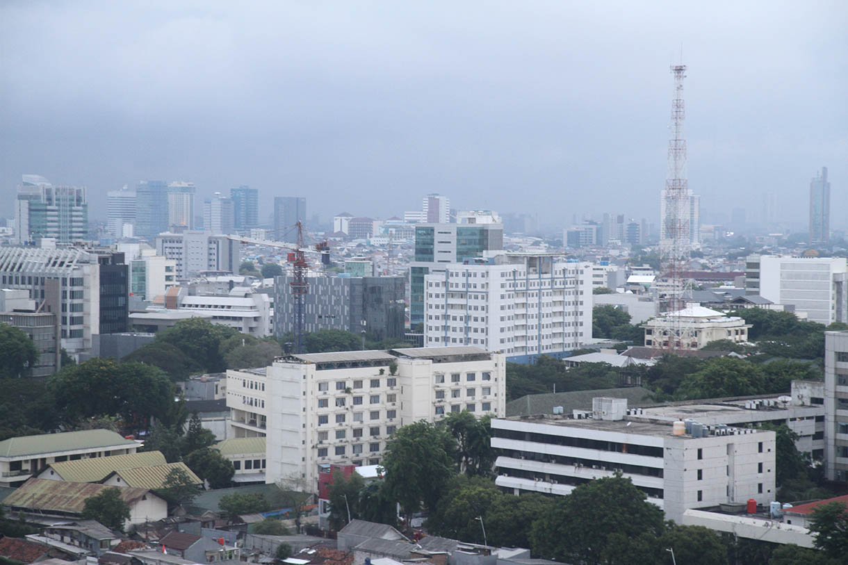 Deretan gedung bertingkat di Jakarta,Rabu (6/11/2024).(BeritaNasional.com/Oke Atmaja)