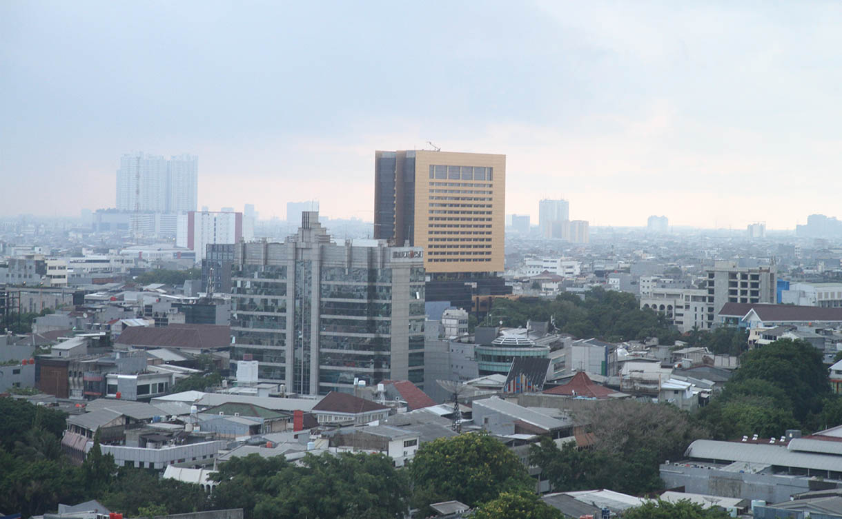 Deretan gedung bertingkat di Jakarta,Rabu (6/11/2024).(BeritaNasional.com/Oke Atmaja)