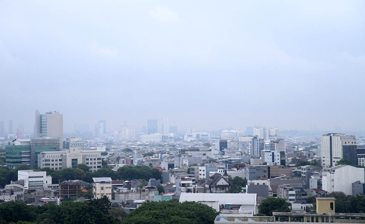 Deretan gedung bertingkat di Jakarta,Rabu (6/11/2024).(BeritaNasional.com/Oke Atmaja)