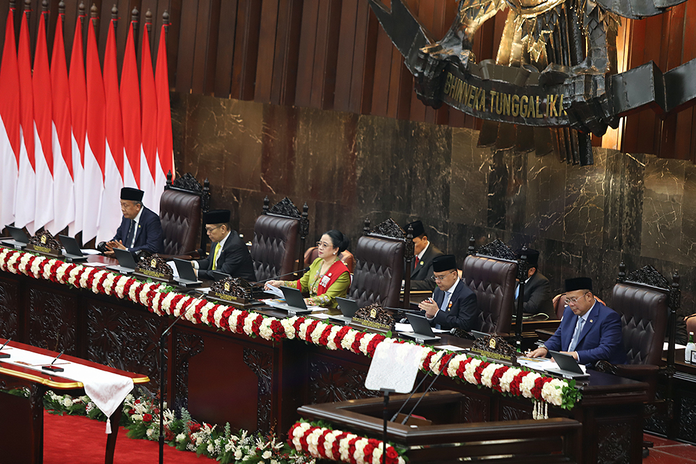 Sidang Paripurna Pembukaan Masa Persidangan I DPR Tahun Sidang 2025-2026. (BeritaNasional/Elvis Sendouw)