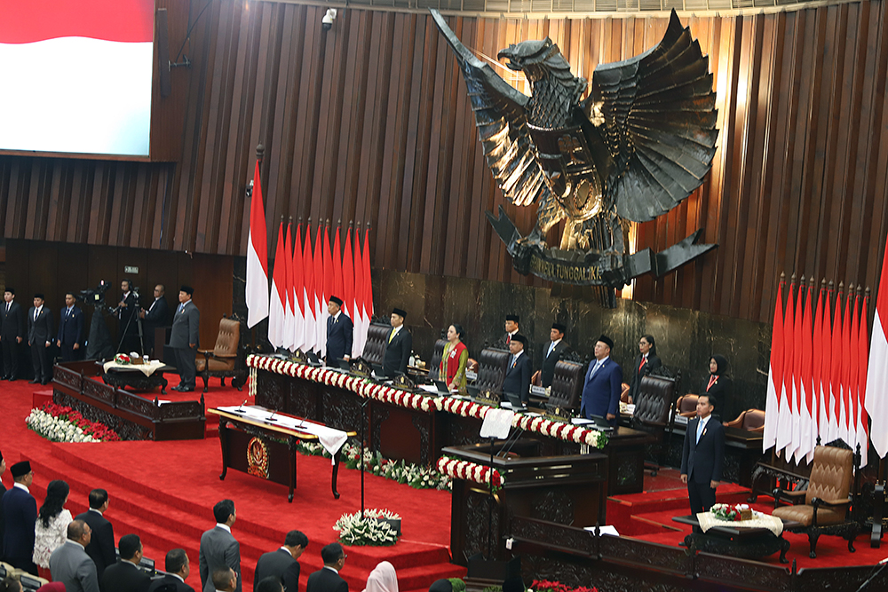 Sidang Paripurna Pembukaan Masa Persidangan I DPR Tahun Sidang 2025-2026. (BeritaNasional/Elvis Sendouw)