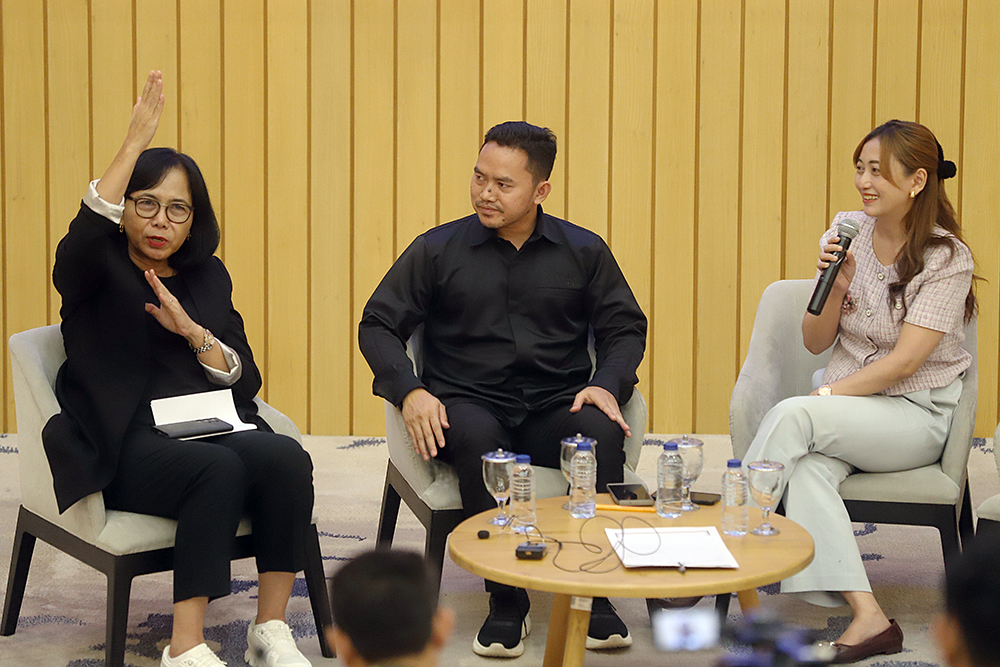 Koordinatoriat Wartawan Parlemen (KWP) dan Universitas Paramadina menjalin kerja sama program beasiswa pendidikan bagi wartawan yang bertugas di lingkungan Parlemen atau MPR, DPR dan DPD RI. (BeritaNasional/Elvis Sendouw)