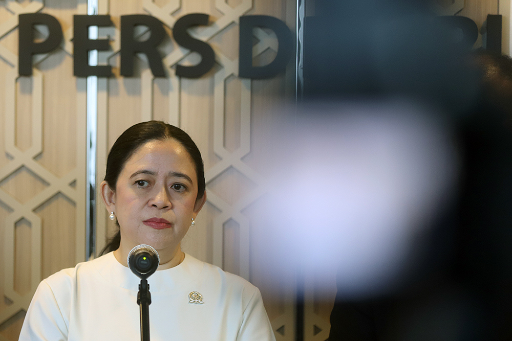Ketua DPR RI Puan Maharani  (BeritaNasional/Elvis Sendouw)