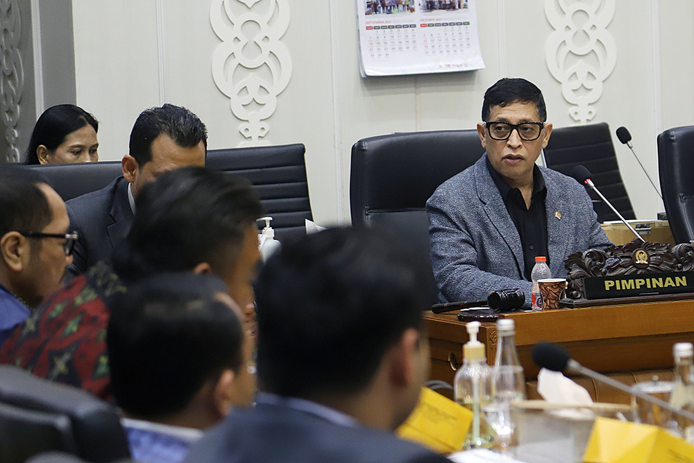 Raker Baleg Bersama Menkum Bahas RUU Perampasan Aset Diusulkan Masuk Prolegnas Prioritas Baleg DPR mengusulkan agar Rancangan Undang-Undang (RUU) tentang Perampasan Aset . (BeritaNasional/Elvis Sendouw)