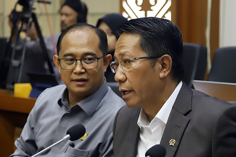 Baleg DPR mengusulkan agar Rancangan Undang-Undang (RUU) tentang Perampasan Aset . (BeritaNasional/Elvis Sendouw)