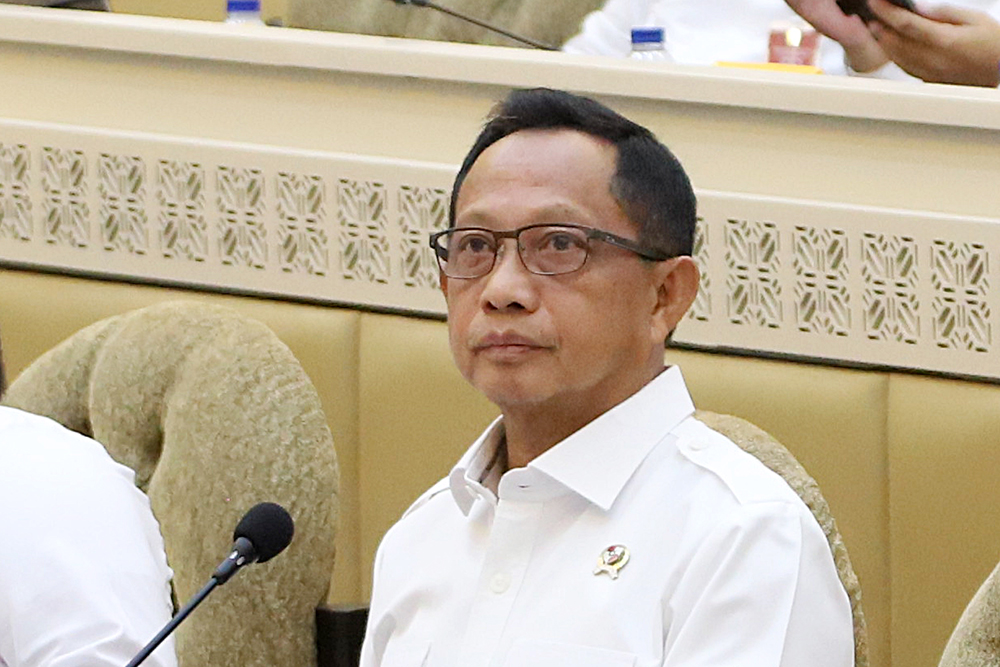 Rapat kerja Komisi II bersama Kemendagri bahas Dana Otonomi Khusus DOB 4 dan anggaran infrastruktur Papua. (BeritaNasional/Elvis Sendouw)