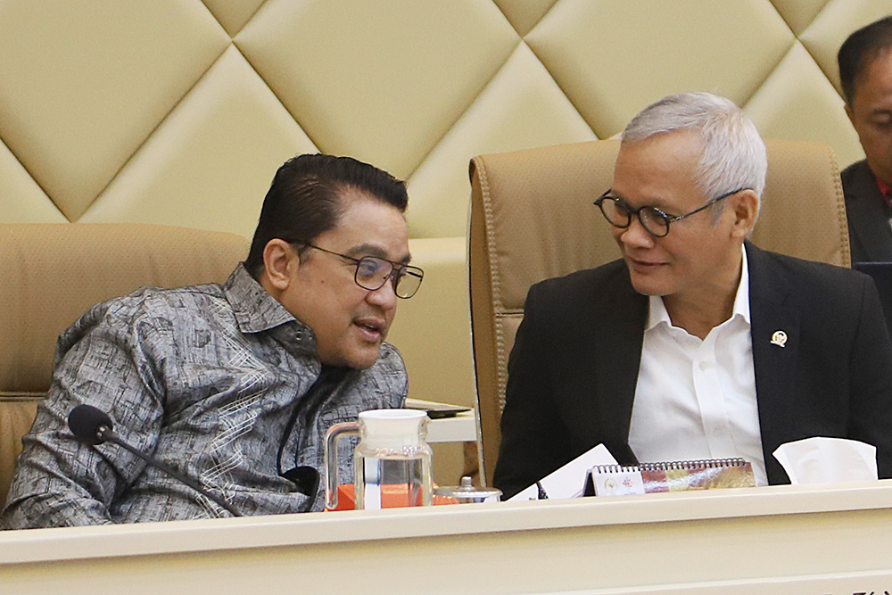 Raker Komisi II dengan Mendagri, IKN, BNPP dan DKPP Bahas Rencana Kerja dan RAPBN 2026 Rapat kerja Komisi II membahas laporan keuangan tahun 2024 serta rencana kerja dan rancangan anggaran pembelanjaan negara (RAPBN) tahun 2026. (BeritaNasional/Elvis Sendouw)