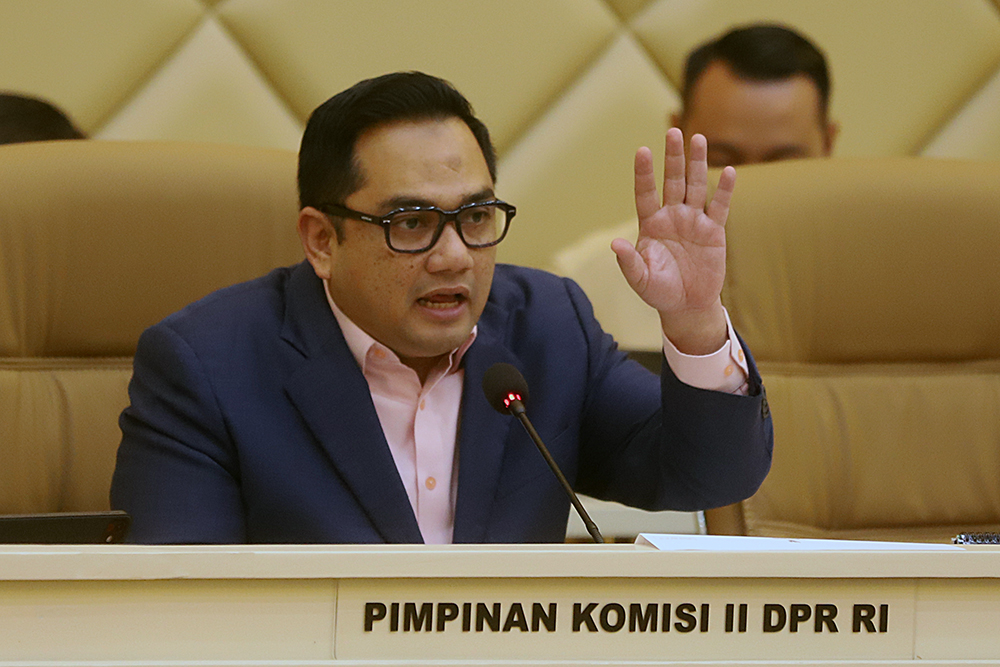 Raker dan RDP Komisi II DPR RI dengan Mendagri, Sekjen Kemendagri, Dirjen Otda Kemendagri, Dirjen Bina Keuangan Daerah Kemendagri  bahas Otsus Papua, Otsus Aceh dan Keistimewaan D.I. Yogyakarta. (BeritaNasional/Elvis Sendouw)