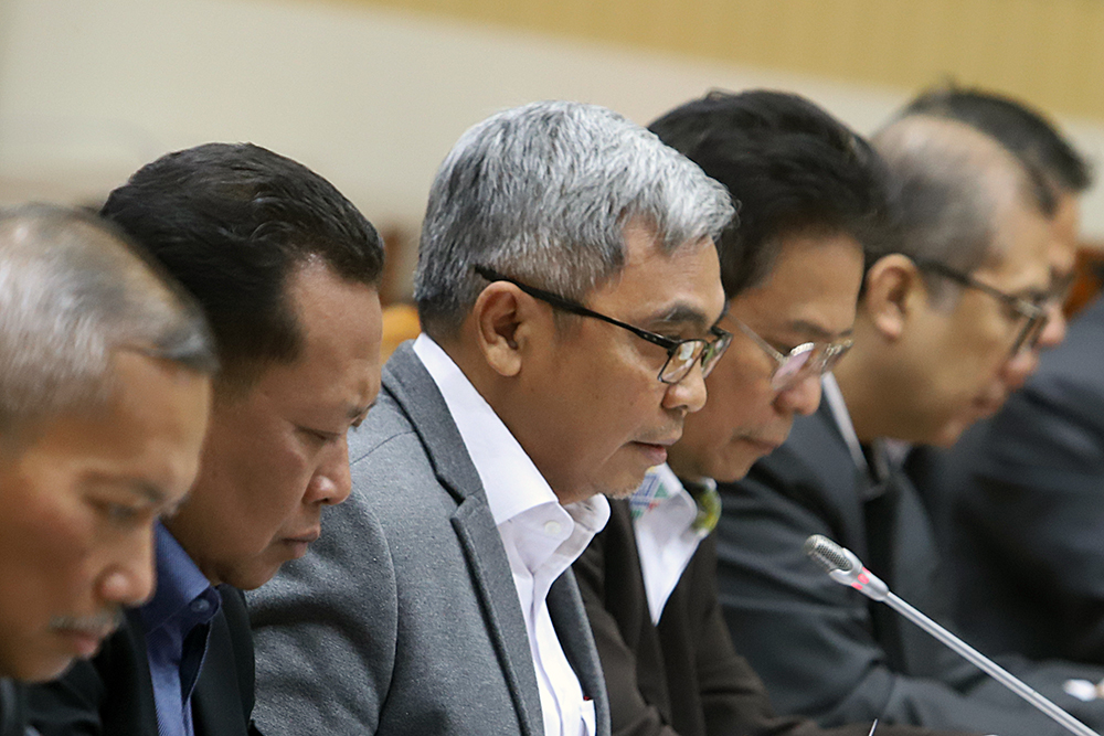 Rapat Kerja Komisi III dengan KPK bahas kinerja KPK. (BeritaNasional/Elvis Sendouw)