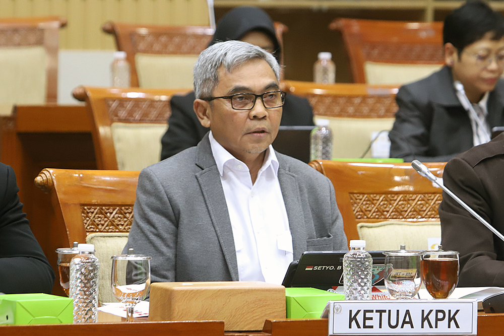 Rapat Kerja Komisi III dengan KPK bahas kinerja KPK. (BeritaNasional/Elvis Sendouw)