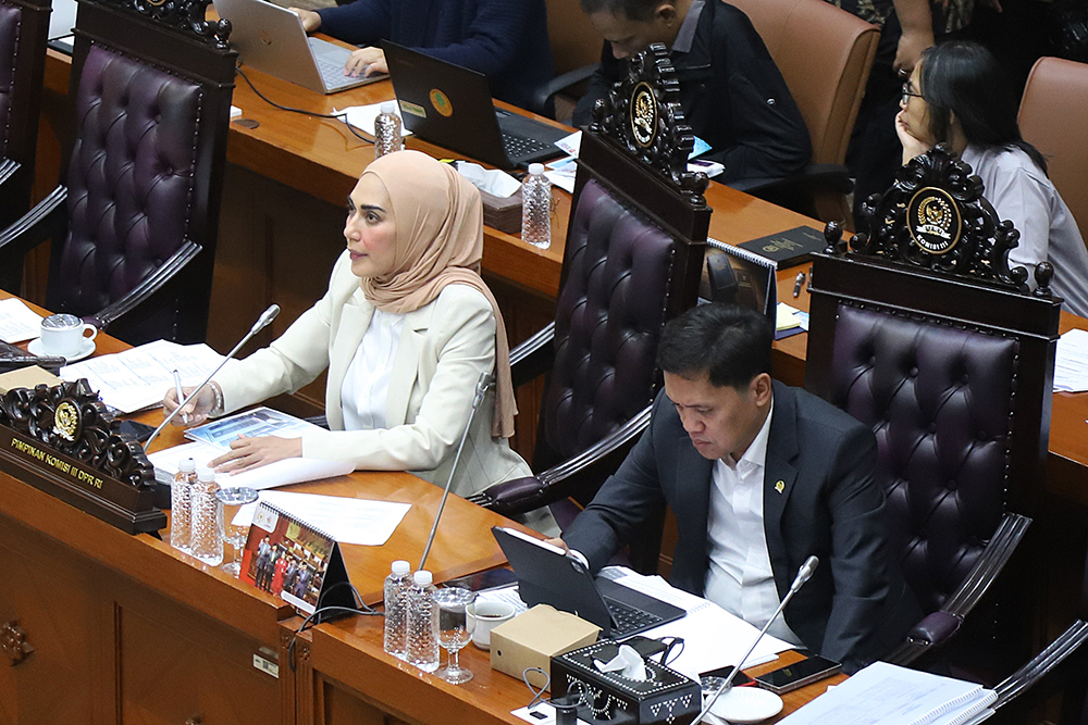 Rapat Kerja Komisi III bersama PPATK, KPK dan BNN. (BeritaNasional/Elvis Sendouw)