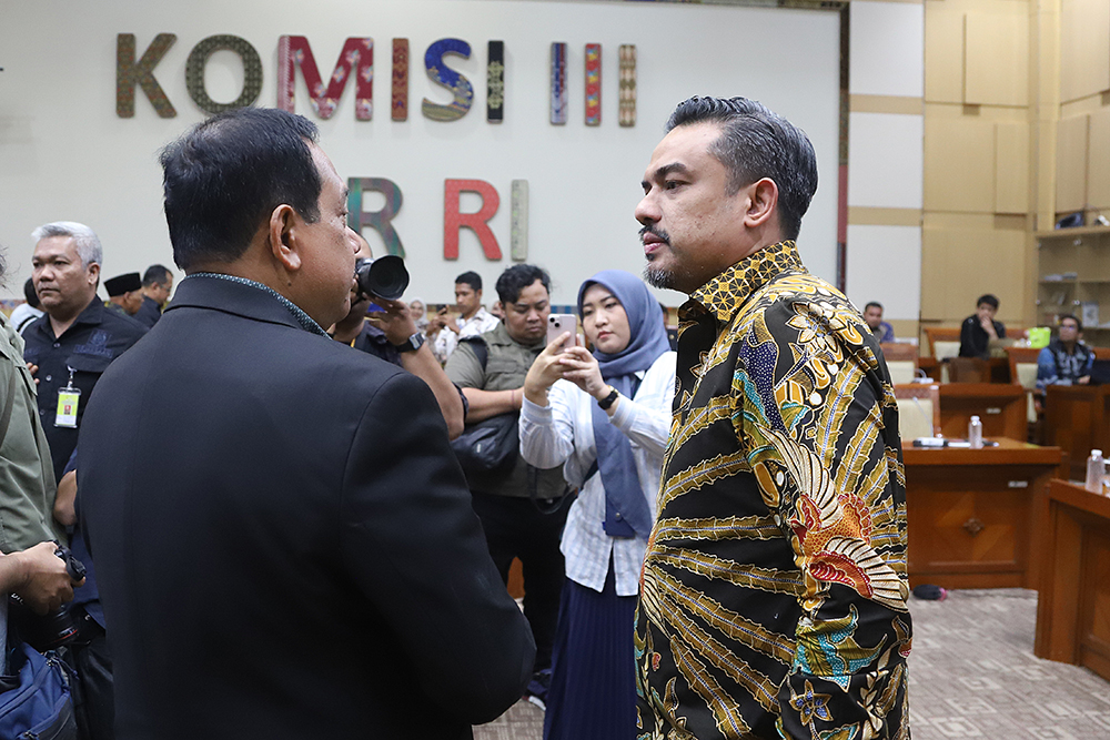 Raker Komisi III dengan Menteri UMKM Bahas Kasus Hukum Toko Mama Rapat Kerja Komisi III bersama Menteri UMKM. (BeritaNasional/Elvis Sendouw)
