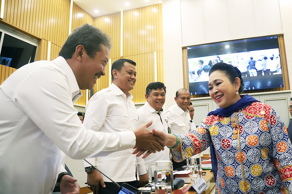 Rapat Kerja Komisi IV bersama Kementerian Kelautan dan Perikanan, (BeritaNasional/Elvis Sendouw)