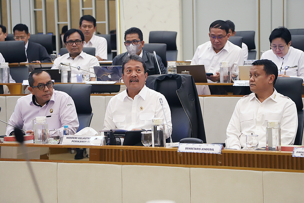 Rapat Kerja Komisi IV bersama Kementerian Kelautan dan Perikanan, (BeritaNasional/Elvis Sendouw)