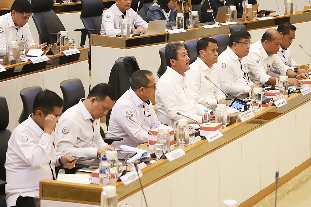 Rapat Kerja Komisi IV bersama Kementerian Kelautan dan Perikanan, (BeritaNasional/Elvis Sendouw)