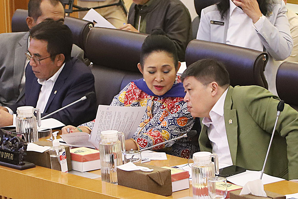 Rapat Kerja Komisi IV bersama Kementerian Kelautan dan Perikanan, (BeritaNasional/Elvis Sendouw)