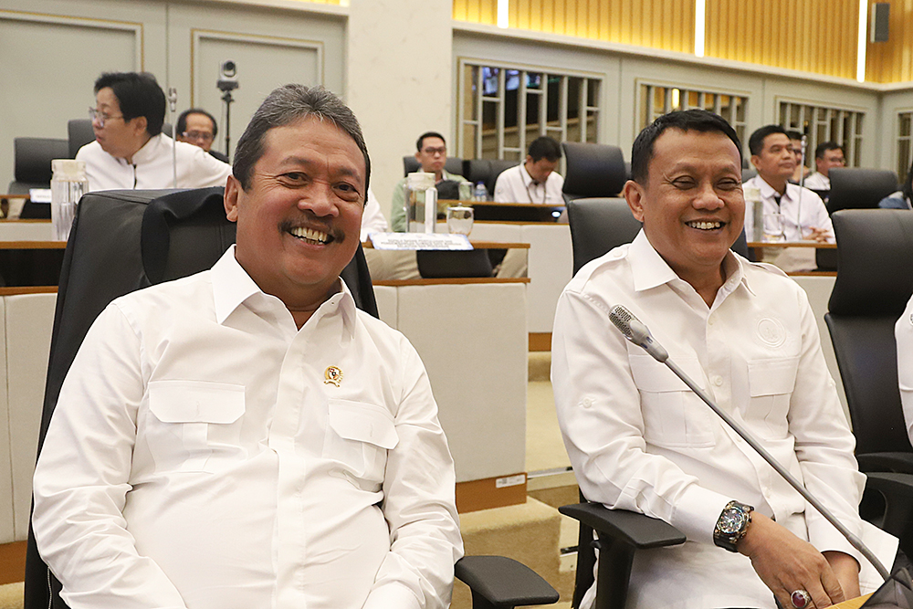 Rapat Kerja Komisi IV bersama Kementerian Kelautan dan Perikanan, (BeritaNasional/Elvis Sendouw)