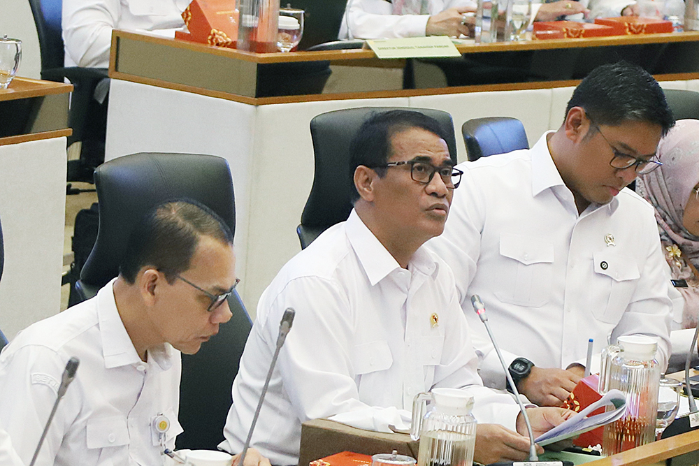 Rapat kerja Komisi IV dengan Kementerian Pertanian. (BeritaNasional/Elvis Sendouw)