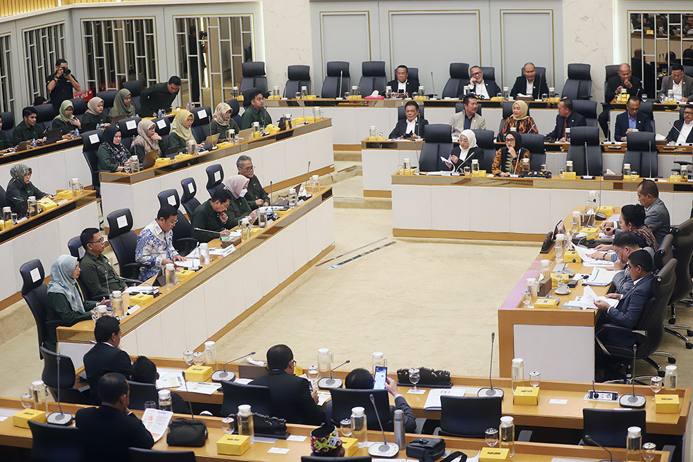 Rapat kerja komisi IV bersama Kepala Badan Pangan Nasional. (BeritaNasional/Elvis Sendouw)