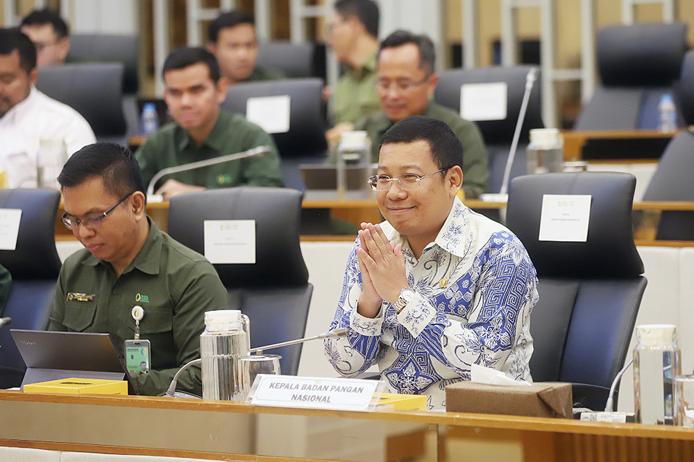 Rapat kerja komisi IV bersama Kepala Badan Pangan Nasional. (BeritaNasional/Elvis Sendouw)