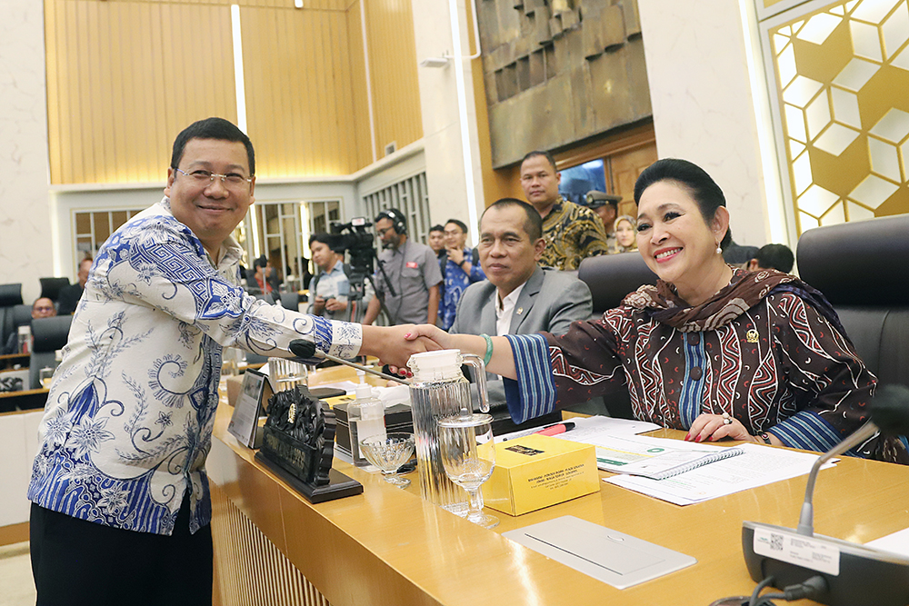 Rapat kerja komisi IV bersama Kepala Badan Pangan Nasional. (BeritaNasional/Elvis Sendouw)