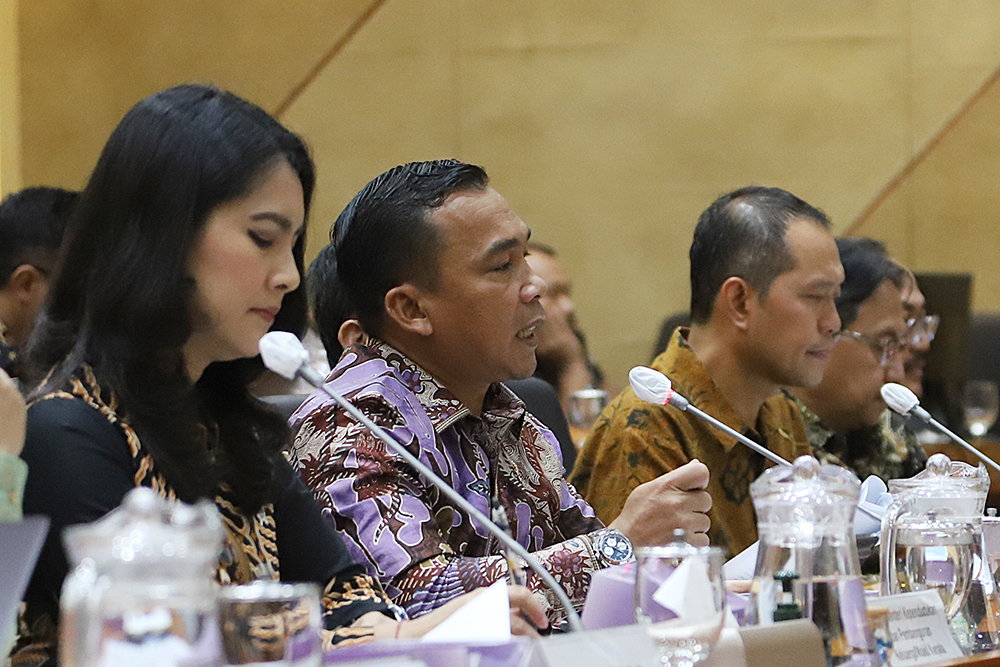 Rapat Kerja Komisi IX dengan Menteri Kependudukan dan Pembangunan Keluarga/Kepala BKKBN bahas pencegahan Stunting. (BeritaNasional/Elvis Sendouw)