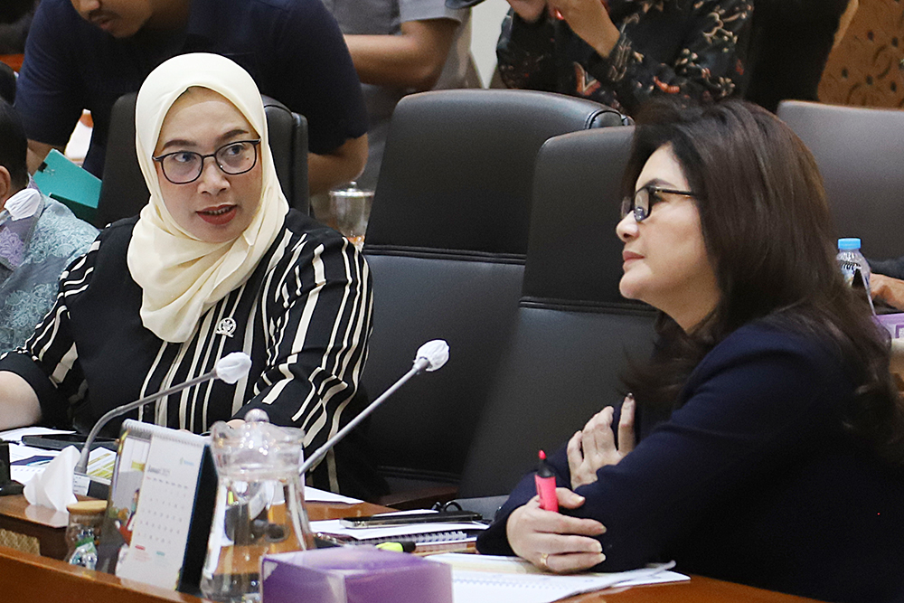 Rapat Kerja Komisi IX dengan Menteri Kependudukan dan Pembangunan Keluarga/Kepala BKKBN bahas pencegahan Stunting. (BeritaNasional/Elvis Sendouw)