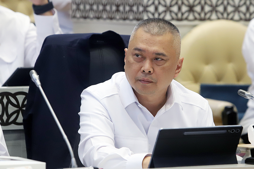 Raker Komisi V Bersama Menhub bahas Pagu Anggaran APBN TA 2025 Rapat kerja komisi V dengan kementerian Perhubungan bahas Pagu Anggaran APBN TA 2025. (BeritaNasional/Elvis Sendouw)