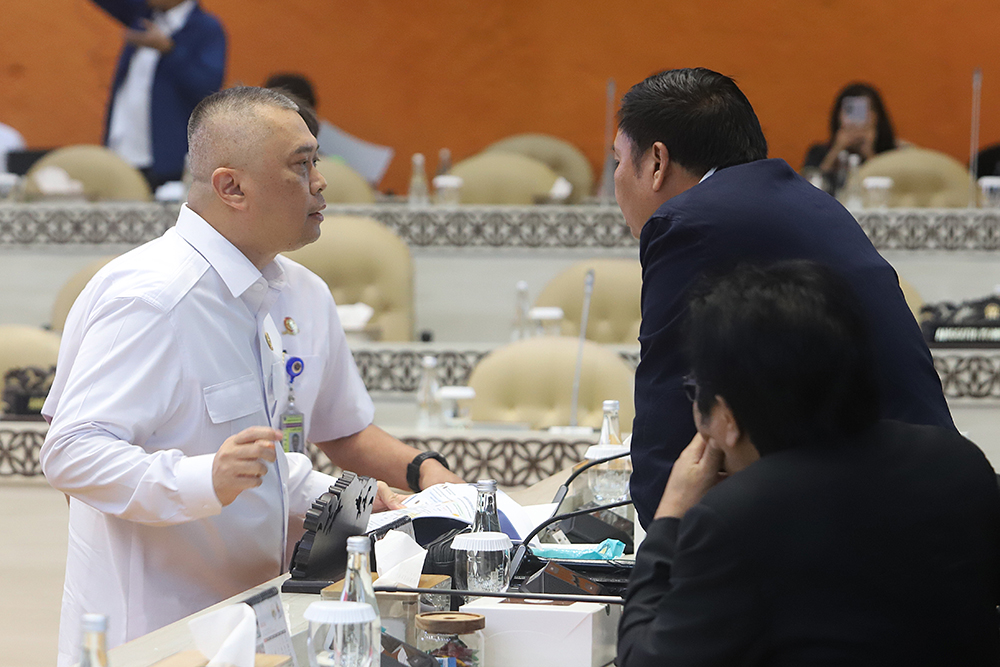 Raker Komisi V Bersama Menhub bahas Pagu Anggaran APBN TA 2025 Rapat kerja komisi V dengan kementerian Perhubungan bahas Pagu Anggaran APBN TA 2025. (BeritaNasional/Elvis Sendouw)