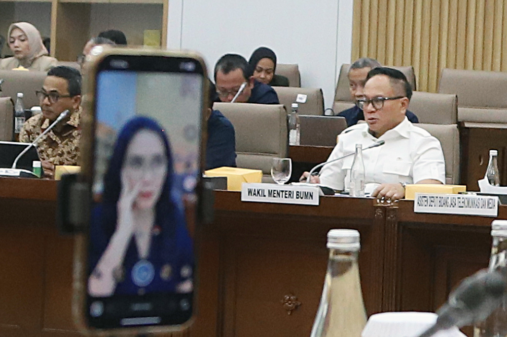 Raker Komisi VI Bersama Komisi VI Bahas Permasalahan Kreditur PT Istaka Karya Rapat kerja dan rapat dengar pendapat Komisi VI bersama Wamen BUMN. (BeritaNasional/Elvis Sendouw)