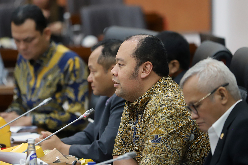 Rapat kerja komisi VI bersama Menteri BUMN. (BeritaNasional/Elvis Sendouw)